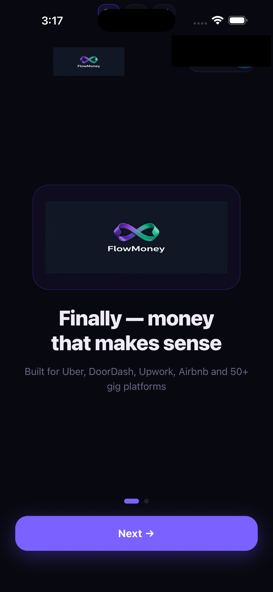 FlowMoney onboarding